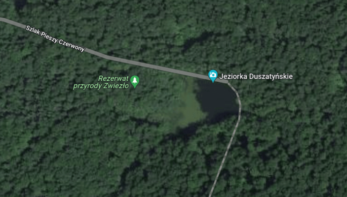 image1 Jeziorka Duszatyńskie mapa