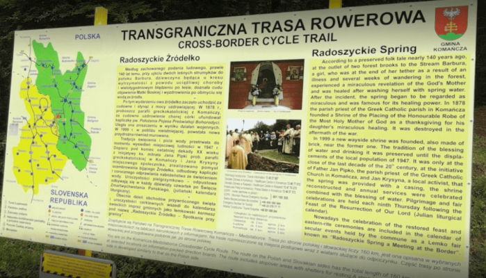 kapliczka w Radoszycach tablica informacyjna