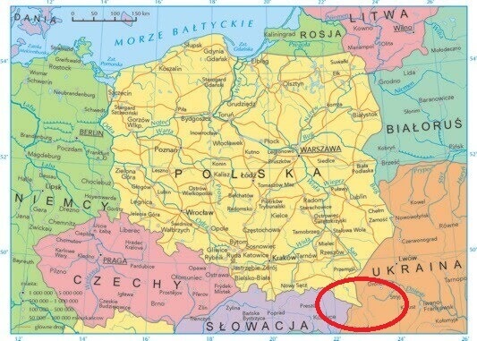 Gdzie znajdują się Bieszczady - mapa