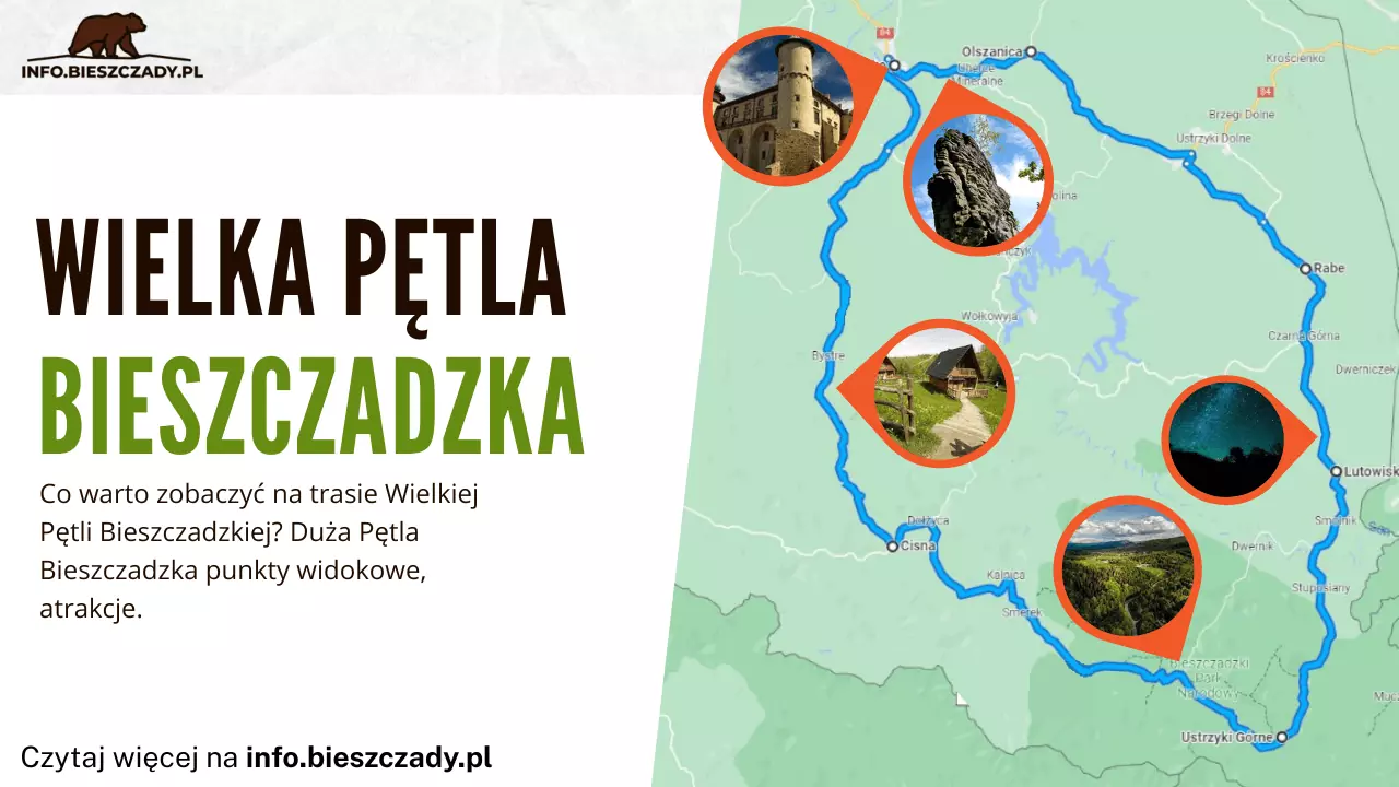 Wielka Pętla Bieszczadzka atrakcje na trasie