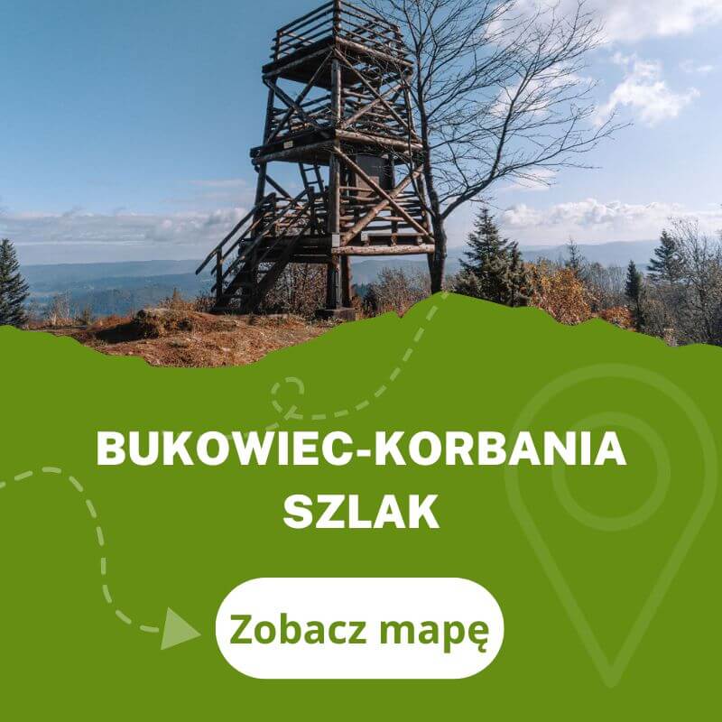 Bukowiec-Korbania szlak