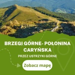 Szlak na Połoninę Caryńską z Brzegów Górnych do Ustrzyk Górnych