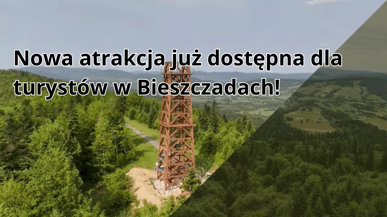 Otwarcie wieży widokowej na Holicy – nowa atrakcja w Bieszczadach już dostępna dla turystów
