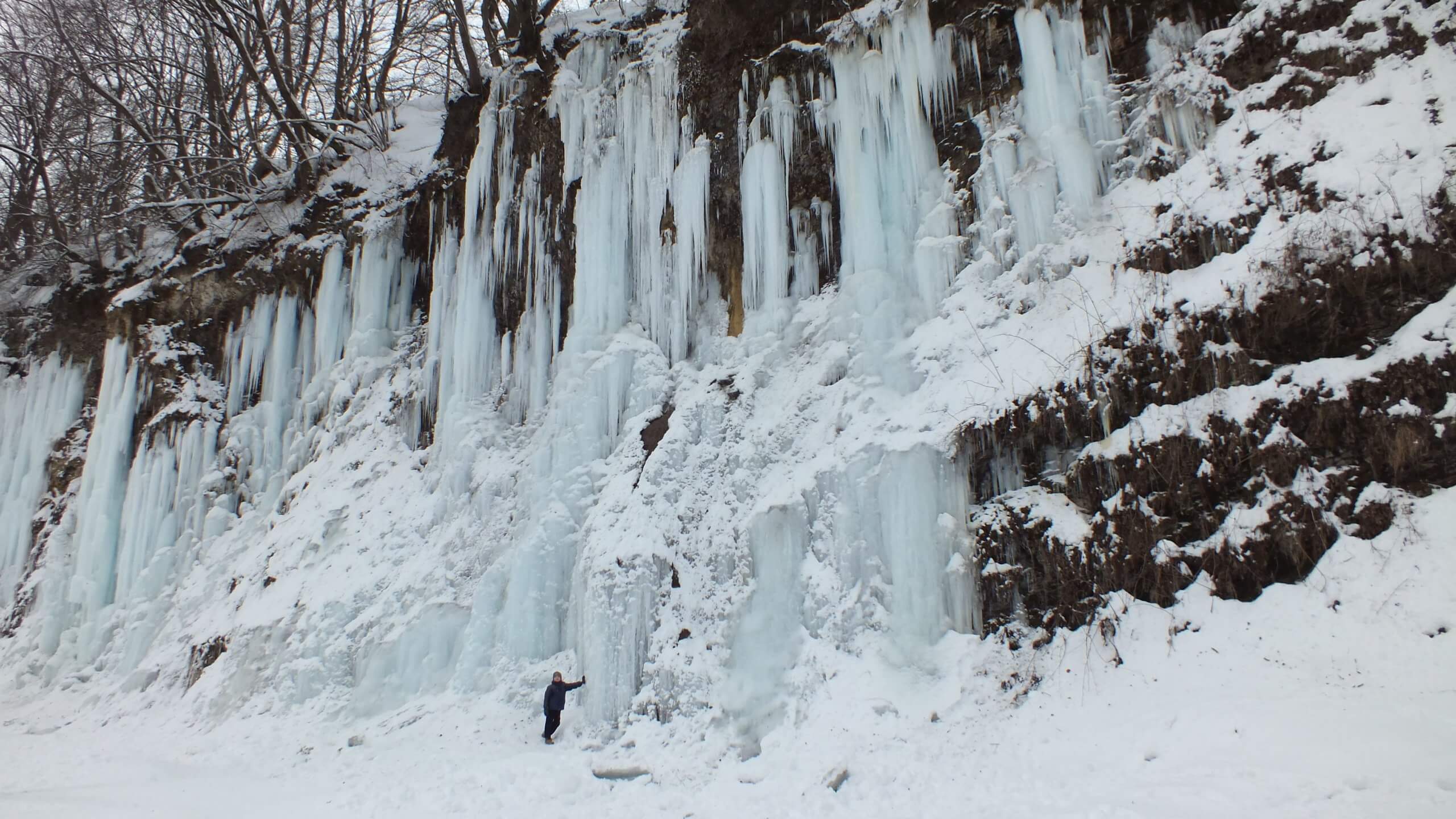Lodospady Rudawka Rymanowska – lodospady w Bieszczadach