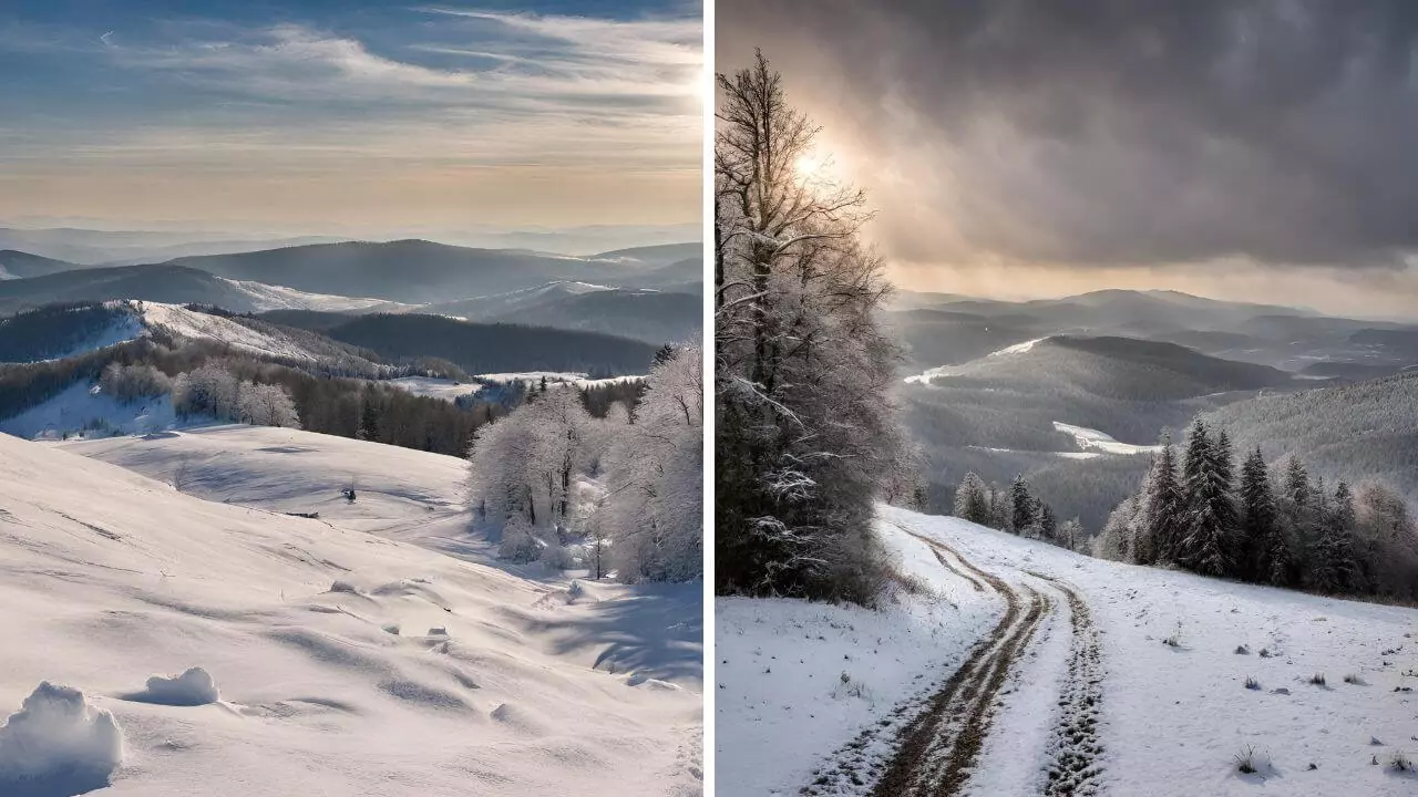 Śnieg w Bieszczadach (2)