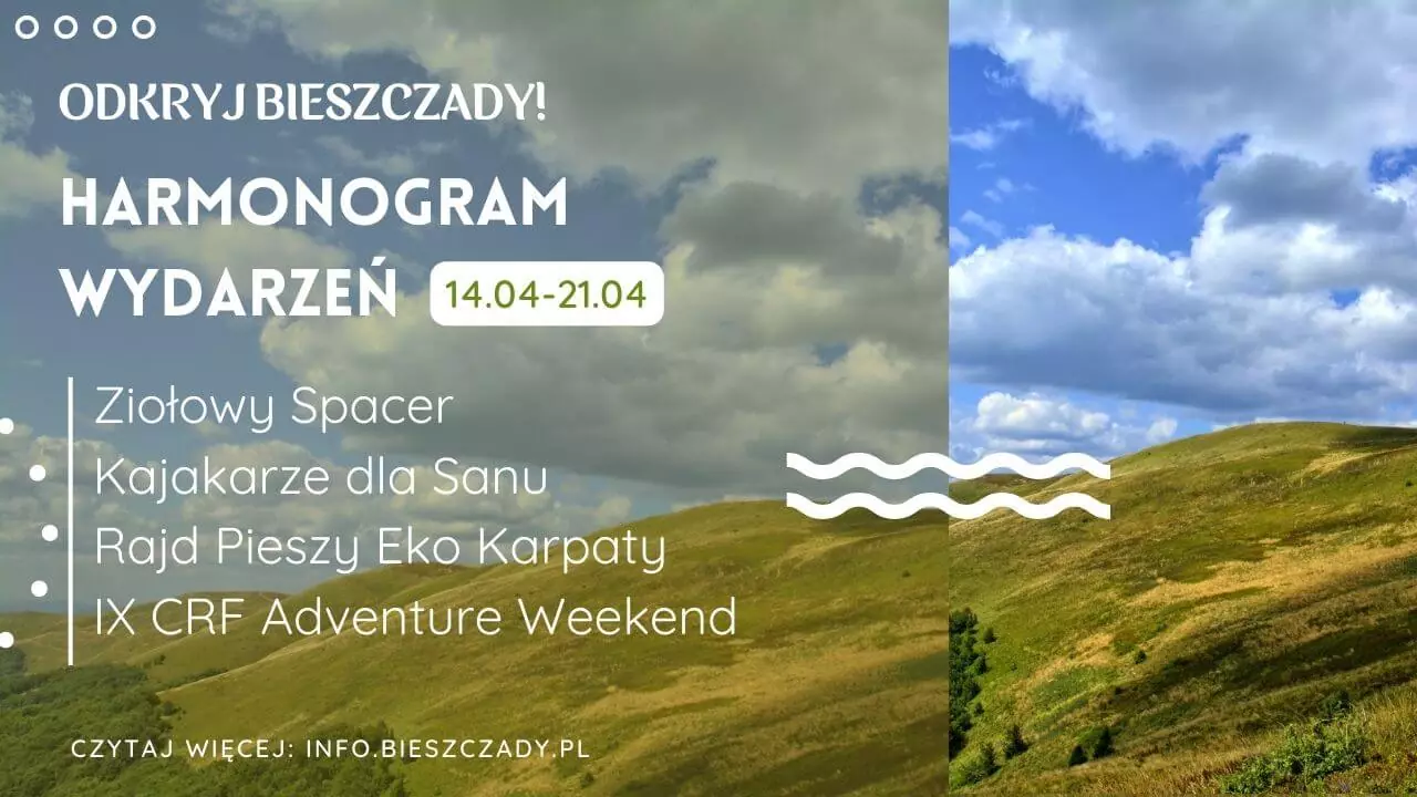 Odkryj Bieszczady: co ciekawego dzieje się w tym tygodniu? 14.04-21.04