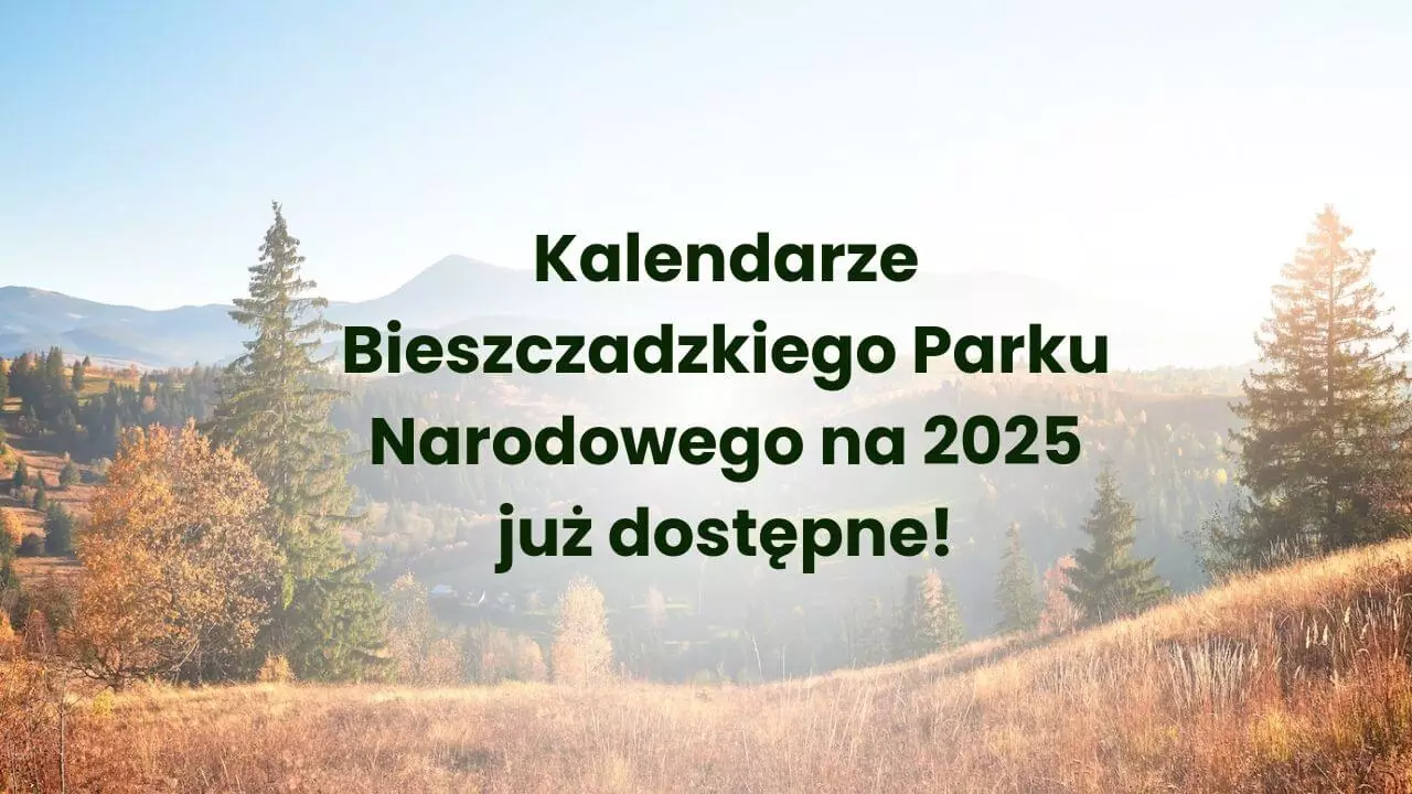 Kalendarze Bieszczadzkiego Parku Narodowego na 2025 rok już dostępne